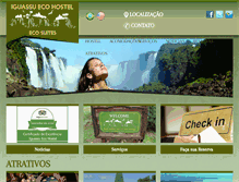 Tablet Screenshot of iguassuecohostel.com